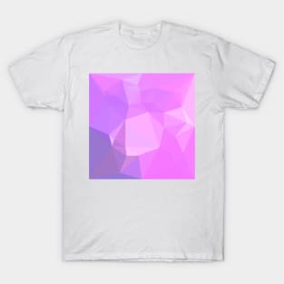 Medium Orchid Abstract Low Polygon Background T-Shirt